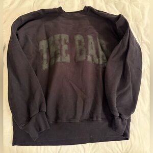The Bar Black Oversized Sweatshirt